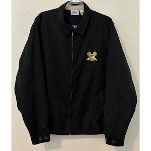 Vintage Disneyland Resort 50th Anniversary Homecoming Black Windbreaker Jacket M